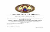 Universidad de Murcia · 9 Distribución de la muestra por curso académico. III 107 10 Distribución de la muestra por lugar de nacimiento III 108 11 Distribución de la muestra