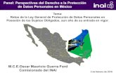 Panel: Perspectivas del Derecho a la Protección de Datos … · 2018-02-06 · Panel: Perspectivas del Derecho a la Protección de Datos Personales en México M.C.E.OscarMauricio