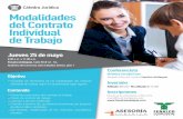 Modalidades del Contrato Individual de Trabajo · PDF file Elementos esenciales del contrato de trabajo Clases de contrato de trabajo Contrato a término indefinido Contrato a término