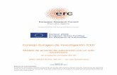 Consejo Europeo de Investigación (CEI)ec.europa.eu/research/participants/data/ref/h2020/mga/... · 2017-10-09 · Consejo Europeo de Investigación (CEI) Modelo de acuerdo de subvención