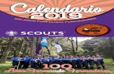 Calendario 2019...El Saludo Scout representa las tres virtudes y principios scouts (los dedos índice, corazón y anular hacia arriba). Además, el pulgar tapando al meñique representa