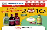 Ofertas Enero’16 - MarquezDistribucions · Yatching Peche Whisky 5,27€ Gran Marnier Licor 11,90€ Havana 3 años Ron 8,99€ Seagram’s Ginebra 10,99€ Campari Licor 8,99€