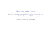 CD Universidad de Oviedo - Basado en “Feedback Control of …isa.uniovi.es/~idiaz/SA/Teoria/ResumenADS_frec.pdf · 2004-05-13 · Con respuesta en frecuencia se quiere hacer referencia