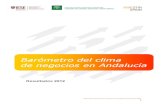 Barómetro del clima de negocios en Andalucía, Resultados 2012 · Barómetro del clima de negocios en Andalucía, Resultados 2012 2 Índice Presentación 3 Resumen Ejecutivo 5 Contexto