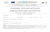 PIANO EDUCATIVO INDIVIDUALIZZATO · ISTITUTO COMPRENSIVO STATALE “Marconi - M.Carella PAM Losito” Via Giunio Ospitale n° 7 – 76012 Canosa di Puglia Codice Fiscale 90091110727