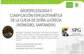 Presentación de PowerPoint - Cuevas y Tragaderos de Perú ...cuevasdelperu.org/Conferencias/Chachapoyas2018/Gelvez_DonaLuc… · GEOESPELEOLOGIA Y CLASIFICACIÓN ESPELEOTEMÁTICA