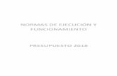 NORMAS DE EJECUCIÓN Y FUNCIONAMIENTO PRESUPUESTO … · de Elche, y por la legislación supletoria de aplicación. En la Elaboración del Presupuesto 2018, la Universidad Miguel