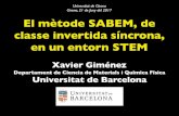 Universitat de Girona Girona, 21 de Juny del 2017 El …web2.udg.edu/ice/flipped/ppt_xgimenez.pdfPluja Àcida Aerosol Escalf. Global Hidrosf. Espècies en Aigua Dies Treball 7–10
