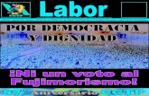 ¡Ni un voto al Fujimorismo!...fujimorismo y su relación con el narcotrá-La CGTP no se arrodilla y estará de pie en la lucha por la defensa de los derechos laborales y la democracia