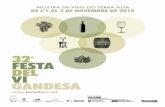 SALUTACIÓ - Festa del Vi Gandesa · 12:00 a 14:00h Jornada tècnica sobre Enoturisme En aquesta ocasió, i per reforçar el projecte d’enoturisme que està desenvolupant la DO