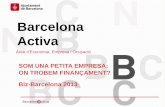 Barcelona Activa - media.firabcn.esmedia.firabcn.es/content/S092013/docs/ponencias/guifre_belloso.pdf · Programa d’ajuts a la contractació estable Per accedir a la subvenció