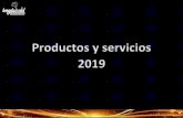 Productos y servicios 2019 - bengalascold.com · con final de color y trueno. (Espectáculos con efectos de menor envergadura que en castillo de fuegos artificiales tradicionales)