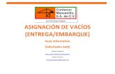ASIGNACIÓN DE VACÍOS (ENTREGA/EMBARQUE)contecon.mx/arc/pdf/asignacion_vacios.pdf · 1 ÍNDICE LLENADO DE RECEPCIÓN UNO A UNO 2 LLENADO DE RECEPCIÓN MASIVA 4 ... LLENADO DE ASIGNACION
