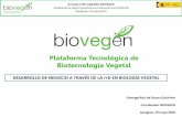 Plataforma Tecnológica de Biotecnología Vegetal · Objetivo: mejorar la competitividad del sector agroalimentario español mediante la ... oportunidades de negocio para el sector