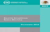 Boletín Estadístico Banca Múltiple Diciembre 2010 · Presentación6 I.Reglas de Carácter General a que se Refiere el Artículo 134 Bis de la Ley de Instituciones de Crédito 7