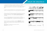 HOJA DE CÁLCULO - edu.casio.com...30 Guía de inicio rápido para fx-991LA X. Introduzca la densidad del detergente como el . valor. y . A2:A6. como el . rango. de celda. Presione
