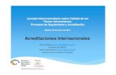 Acreditaciones Internacionales - Aristos Campus Mundus€¦ · superior y las agencias de calidad / acreditación - Post-Análisis de escenarios con las instituciones de educación