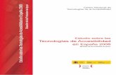 Estudio sobre las Tecnologías de Accesibilidad en España 2008 · Descripción del sector, colectivos afectados y datos cuantitativos..... 66 Soluciones tecnológicas disponibles