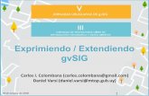 Exprimiendo / Extendiendo gvSIGdownloads.gvsig.org/download/events/jornadas-uruguay/2018/ponen… · Exprimiendo gvSIG: gvSIG BATOVÍ • 2017 / 2018 • Curso virtual: Plataforma