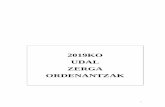 2019KO UDAL ZERGA ORDENANTZAK - Oiartzun Orden… · Tasa al promotor para la actualización de la cartografía municipal 53 9.11 Garraio zerbitzuagatiko tasa ... potestad reglamentaria