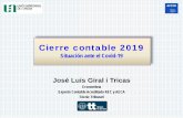 José Luis Giral i Tricas...2020 es un año bisiesto, y dicen que: Año bisiesto año siniestro José Luis Giral Cierre contable. Situación a causa del COVID-19 1.- Situación actual