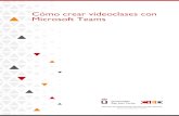 Cómo crear videoclases con Microsoft Teams · Por ejemplo, para mantener una tutoría individual con un alumno o con un grupo de estudiantes. • Reuniones con compañeros, mediante