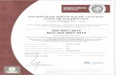 LIZACION DE MUESTREO EN TERRENO, ANALISIS, … ISO...Certificado Serie o: BVCSG8025 Firmad En Nombre De ( e Impresu'»n 1:11/ liras Innes e BUREAU VERITAS Certification LAS LIMITADA