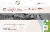 El Programa Mexicano-Alemán para NAMAsiki-alliance.mx/download/Presentacion ProNAMA.pdf• Diseño de esquemas de financiamiento. • Demostración de conceptos mediante pilotos.