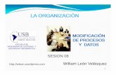 SESION 08 William León Velásquez · ORGANIZACIONALES 1 Ambiente Externo : Son ORGANIZACIONALES . instituciones o fuerzas fuera de la organización, relevantes para sus operaciones,
