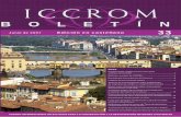 ICCROM - Boletin 33€¦ · y presentación de sitios arqueológicos en el Mediterráneo..14 El Fondo EPA: ... Municipality of Kotor and Montenegro Museum of Cultural History, University