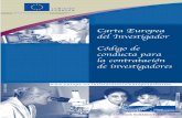 Carta Europea del Investigador Código de conducta para la ... · relativa a la Carta Europea del Investigador y al Código de conducta para la contratación de investigadores 1 COM