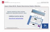 OPEN DATA BCN · 2018-11-05 · 2 Open Data BCN Sessió Repte Barcelona Dades Obertes Segona edició_2019 Oficina Municipal de Dades Departament d’Estadística i Difusió de Dades