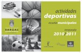 actividades deportivas - Bargas€¦ · Las clases se ajustarán al calendario escolar expedido por la Consejería de Educación y Ciencia de la Junta de Comunidades de Castilla La