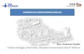 Endocrinología y Nutrición, Hospital Universitario Vall d ... · PDF file Cetoacidosis diabetica C. Hiperosmolar Hipoglucemia PARATIROIDES Hipocalcemia grave Hipercalcemia grave
