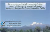 Construcciones sociales, género, cambio climático, causas ... · María Esther Méndez Cadena. Identificar las construcciones sociales por género de las y los integrantes de grupos