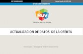 ACTUALIZACION DE DATOS DE LA OFERTA - RUVportal.ruv.org.mx/wp-content/uploads/2019/10/ActualizacionOferta-0… · ACTUALIZACION DE DATOS DE LA OFERTA SOY DESARROLLADOR Manual Versión