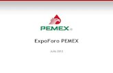 ExpoForo PEMEX Archivo… · 31 64 49 13 2012 34 . Empresa clave en la industria petrolera Saudi Aramco NIOC Venezuela PDV Pemex CNPC 0 2000 4000 6000 8000 10000 12000 Top 5 Productores