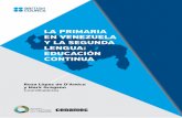 LA PRIMARIA EN VENEZUELA Y LA SEGUNDA LENGUA: EDUCACIÓN … PRIMARI… · El Programa Nacional de Formación Avanzada Especialización en Lenguas Extranjeras Inglés para Educación
