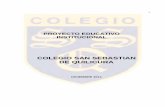 PROYECTO EDUCATIVO INSTITUCIONAL - Colegio SSQ · DEFINICIÓN DEL COLEGIO PAG. 12 8. PROPUESTA EDUCATIVA DEL COLEGIO PAG. 13 9. EDUCAR EN VALORES PAG. 14 10. PERFILES PAG. 15 11.