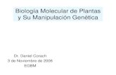 Biología Molecular de Plantas y Su Manipulación Genética€¦ · y Su Manipulación Genética Dr. Daniel Corach 3 de Noviembre de 2006 EGBM. Objectivo de la Unidad “Brindar conocimientos