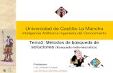 Universidad de Castilla-La Mancha - Tema 3C - Busquedas v1.1.… · Búsqueda informada Algoritmos de búsqueda local y problemas de optimización Búsqueda de ascensión de colinas.