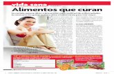 Sonia Guijarro Alimentos que curan - Nutrimedic€¦ · Alimentos que curan E xisten razones de peso para afirmar que muchas enfer-medades, tanto físicas co-mo mentales, están rela-cionadas