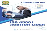 ISO 45001 AUDITOR LIDER - apssom.org€¦ · • Fase 1 de auditoría, revisión documental: • Planificación para la fase 1 de auditoría • Revisión del SG-SST: contexto de