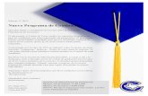 Nuevo Programa de Graduación - CISD to cla… · Nuevo Programa de Graduación Queridos Padres y Estudiantes de la Clase 2019 de la Escuela Preparatoria de Corsicana: El año pasado,