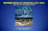 INFORME REDULAC VENEZUELA 2011-2013redulacrrd.org/wp-content/uploads/2019/09/MERCEDES... · a COMIR UCV en estos 18 años de trabajo. Se ha contactado a la EIRD, USAID, UNESCO IESALC,