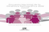 Encuesta Nacional de la Dinámica Demográfica 2018 · 2019-05-08 · Encuesta Nacional de la Dinámica Demográfica 2018. SNIEG. Información de Interés Nacional. 2 planeación