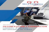 Servicios de DESINFECCIÓN Y FUMIGACION · 2020-05-03 · QUICK CLEAN PERU E.I.R.L. es una empresa peruana que brinda servicios de limpieza general y mantenimiento para la industria,