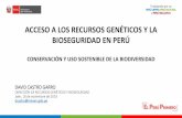ACCESO A LOS RECURSOS GENÉTICOS Y LA BIOSEGURIDAD EN …bioseguridad.minam.gob.pe/wp-content/uploads/2019/11/Biosegurid… · acceso a los recursos genÉticos y la bioseguridad en