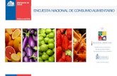 Universidad de Chile - ENCUESTA NACIONAL DE ......Escuela de Nutrición y Dietética Centro de Microdatos ANTECEDENTES • En Chile existe escasa información de consumo alimentario: