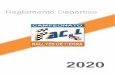 FACYL - Federación de Automovilismo de Castilla y …Federación de Automovilismo de Castilla y León • Reglamento Deportivo de Rallyes de Tierra REGLAMENTO DEPORTIVO Campeonato